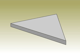 Mild Steel Triangle Sheet Cut to Size